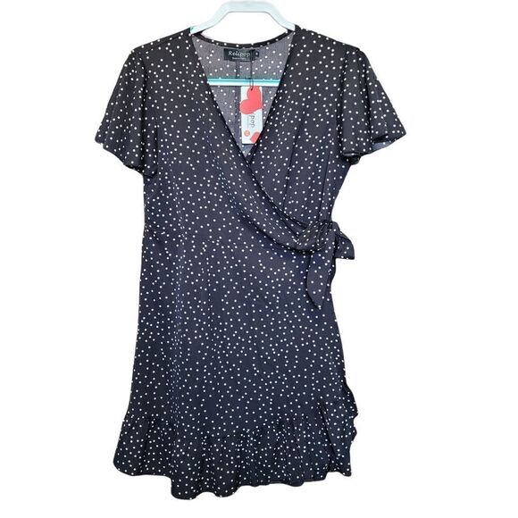 Polka Dot Wrap Dress - Picture 1 of 6